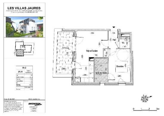 Appartement 2 pièces meublé - 42.34m2 + terrasse 10 m2
