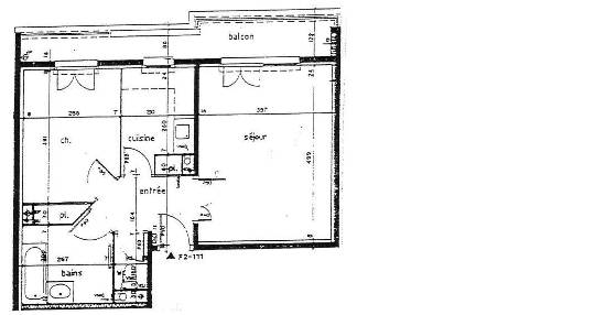 T2 de 52.37 m2, avec balcon et garage, secteur moissons
