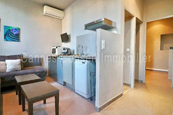 Location appartement, 29 m2, 2 pièces, 1 chambre - cannes centre - 2p balcon