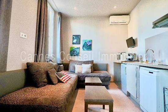 Location appartement, 29 m2, 2 pièces, 1 chambre - cannes centre - 2p balcon