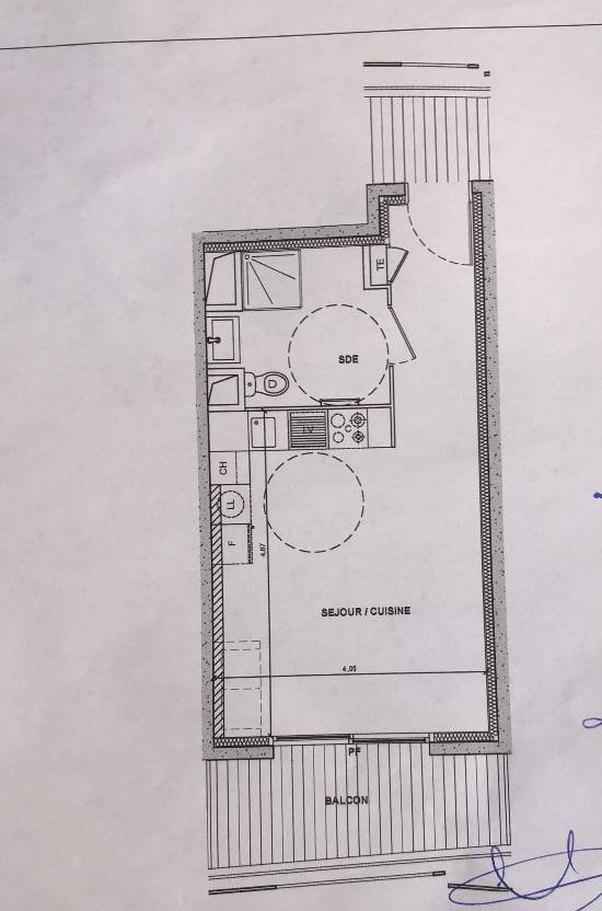 Location appartement, 29 m2, 1 pièces - studio avec balcon - parking