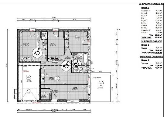 Location maison, 83 m2, 4 pièces, 2 chambres