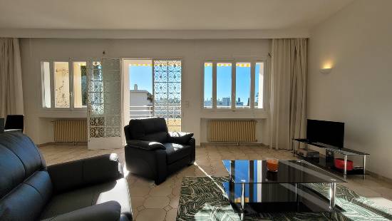 Location appartement, 96 m2, 3 pièces, 2 chambres - 3p 96m², jardin 75m², vue mer