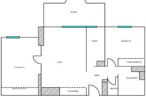 Location appartement, 60 m2, 3 pièces - location 3p meublÉe - vence