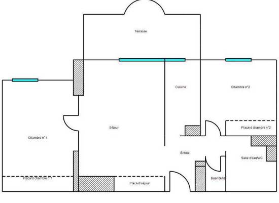 Location appartement, 60 m2, 3 pièces - location 3p meublÉe - vence